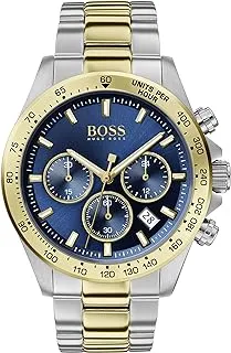 HUGO Boss Men's Blue Dial Two Tone Stainless Steel Watch - 1513767