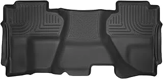 Husky Liners X-act Contour Floor Mats | Fits 2014-2018 Chevrolet Silverado/GMC Sierra 1500, 2019 Silverado/Sierra Limited 1500 Double Cab | 2nd Row, 1-pc Black - 53911