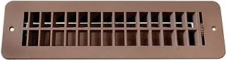 RV Designer H860, Plastic Floor Register with Damper, 12 inch x 3-1/2 inch, Tan, Interior Hardware