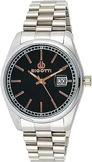 Bigotti BG.1.10312-3 Napoli Stainless Steel Strap Watch for Men, Silver