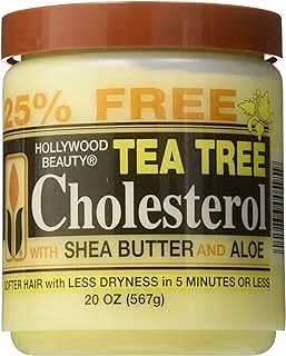 Hollywood Beauty Tea Tree Cholesterol with Shea Butter & Aloe, 20 Ounce