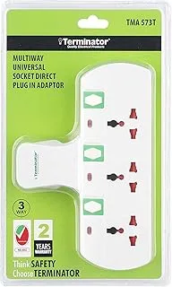 TERMINATOR 3 WAY UNIVERSAL Plug Sockets