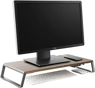 UPERGO ID-20U Height Adjustable Wooden Standing Desk With 4 USB Ports For Laptops & Monitors