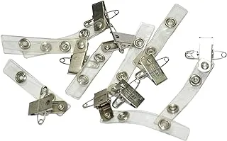 100-Piece FIS Metal Name Badge Clip - FSNAJZ006