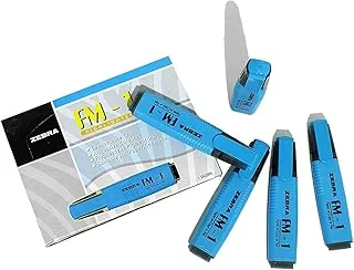 Zebra Fluorescent FM1 Highlighter Blue Pack of 12