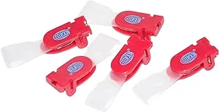 50-Piece FIS Name Badge Clip Red - FSNAB-02RE