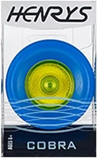 Henrys Cobra Yo-Yo Toy, Ice Blue/Yellow