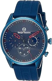 Sergio Tacchini ST.1.10250-2 Archivio Silicon Strap Watch for Men, Blue