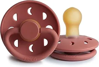 FRIGG Moon Phase Latex Baby Pacifier 0-6M 1-Pack Powder blush - Size 1