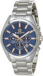 Bigotti BG.1.10328-4 Milano Stainless Steel Strap Watch for Men, Silver