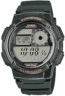 Casio Men's Watch - AE-1000W-3AVDF Green Dial, Green Band