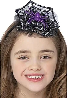 Smiffys 56381 Spiderella Headband, Girls, Black & Purple, One Size