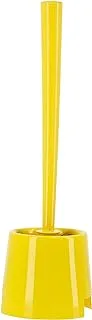 Royalford Toilet Brush with Holder- RF11188 Weight Toilet Brush Perfect for Cleaning Indian and Western Style Toilets Cleaning Brush with Long Handle Yellow and black