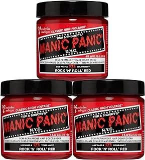 Manic Panic Rock N Roll Vibrant Red Hair Dye 3pk3