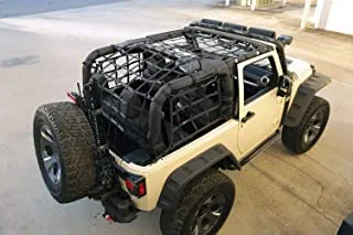 Cargo Net, Black; 07-18 Jeep Wrangler JK 2Dr