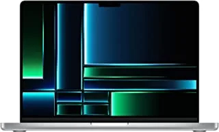 كمبيوتر محمول Apple 2023 MacBook Pro مزود بشريحة Apple M2 Pro مع وحدة معالجة مركزية 12 نواة ووحدة معالجة رسومات 19 نواة: شاشة Liquid Retina XDR مقاس 14.2 بوصة ، سعة تخزين 16 جيجابايت ، 1 تيرابايت SSD. يعمل مع iPhone / iPad ؛ فضة؛ إنجليزي