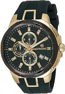 Sergio Tacchini ST.1.10225-3 Heritech Silicon Strap Watch for Men, Green