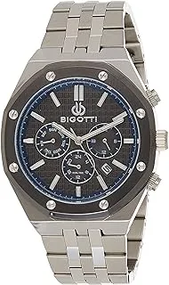 Bigotti BG.1.10332-2 Milano Stainless Steel Strap Watch for Men, Silver