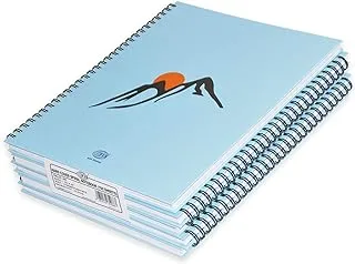 FIS Spiral Hard Cover Notebook Single Line 10X8 Inch, 100-Sheets 5-Piece - FSNBS1081902