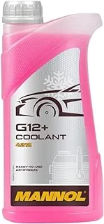 MANNOL 4212 G12+/ G13/ G11 Red Green Blue Ready to USE COOLANT Antifreeze NAP Free OAT Pure Fluid Long service Period 1 Litre Packing Made In Germany (Red G12+)