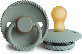 FRIGG Rope Latex Baby Pacifier 0-6M 1-Pack Sage - Size 1