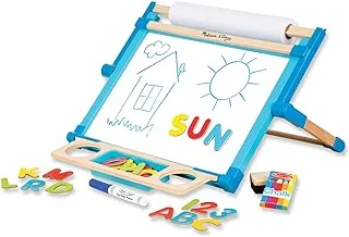 Melissa & Doug Double-Sided Magnetic Tabletop Easel, Multi Color