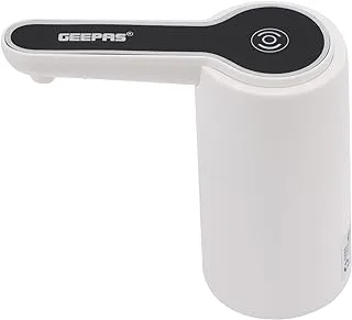 Geepas Rechargeable Mini Water Dispenser-GWD17034| Simple 2 Step Installation, Pump for Bottled Mineral and Purified Drinking Water| Can be Used at Home and Office|