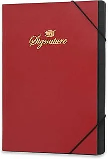 FIS Signature Book 12-Divisions Soft Cover ، 240x312 mm ، أحمر - FSCLSC12RE