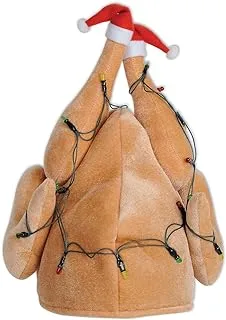 Plush Light-Up Christmas Turkey Hat