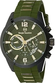 Sergio Tacchini ST.1.10259-3 Archivio Silicon Strap Watch for Men, Green