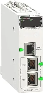 Schneider PLC Modicon M580_ Communication module, M580, Ethernet 3 port Ethernet_ [BMENOC0301]