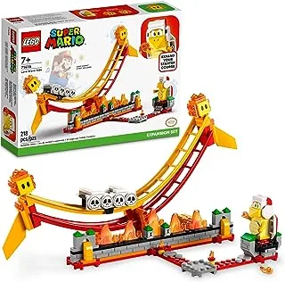 LEGO 71416 Super Mario Lava Wave Ride Expansion Set, Building Toys for Kids with Fire Bro and 2 Bubble Figures, Collectible Gifts to Combine_with a Starter Course Game