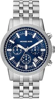 Michael Kors Men's Hutton Chronograph, Stainless Steel Watch With A Stainless Steel Strap, 43Mm Case Size, Hutton, Bracelet