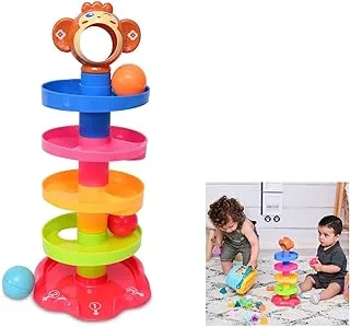 Lorelli Children's Toy Marble Run Ball Spinning Top Activity Toy 3 Balls Multi color