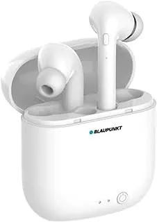 Blaupunkt BLP4969 TWS Comfort Fit Wireless Earphone, White, Standard