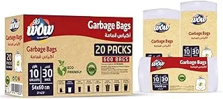 Wow Oxo-Biodegradable 600 Garbage Bags 10 Gallon Capacity, strong and durable,bin linear for Office,Bathroom,Bedroom, Kitchen and Outdoor Purpose