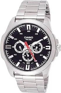 Casio Mens Quartz Watch, Analog Display and Stainless Steel Strap