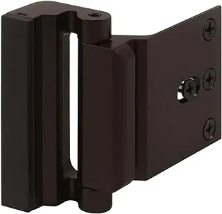 PRIME-LINE Defender Security Bronze U 11126 Door Reinforcement Lock – Add Extra, High To Your Home And Prevent Unauthorized Entry 3” Stop, Aluminum Construction Anodized Finish