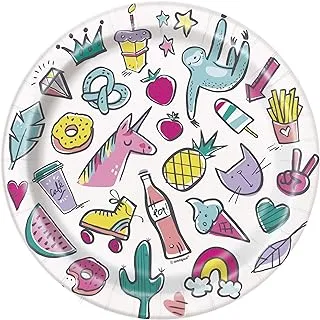 Unique Party 73204 Favorite Things Birthday Round Dessert Plates | 7