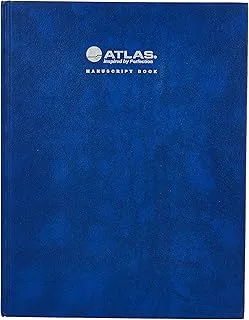 Atlas Manuscript bk 9*7 70gsm 2QR, Blue, AS-MB9727111, Manuscript Book