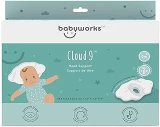 Babyworks Head Support with Bamboo Cover - White , Piece of 1