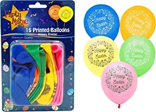 Printed Latex Balloons Happy Easter 15Pc