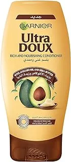 Garnier Conditioner, Intensely Nourishes, Repairs Dry and Damaged Hair, With Avocado Oil & Shea Butter, Ultra Doux, 400ml