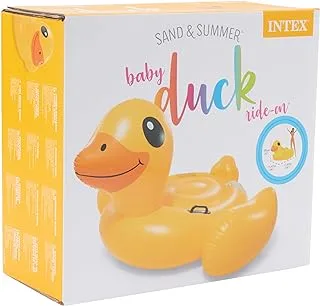 Intex Inflatable Duck Ride-On, Yellow, 57556, L