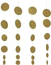 Creative Converting Glitz Hanging Garland Glitter, Gold