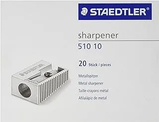 STAEDTLER 51010 Metal Single Hole Sharpener (Pack Of 20)