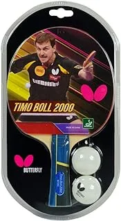 Butterfly Timo Boll Shakehand Ping Pong Paddle - Good Speed And Spin With Superb Control - Japan Series - Recommended For Beginning Level Players - International Table Tennis Federation Approved