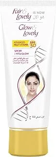 Glow & Lovely Face Cream Advanced Multi Vitamin with SPF 30 + Vita Glow, 100 grams