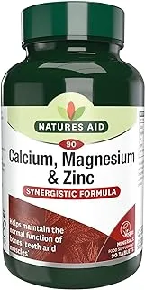 Natures Aid Calcium, Magnesium + Zinc, 90 Tablets