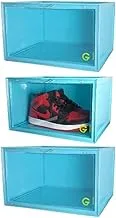 Blue Sneaker Box Side Open Shoe Box Sneaker Storage Box Gbox (3)